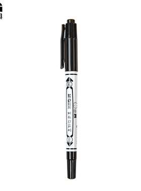 晨光SPM21302米菲美术勾线笔黑色小双头儿童绘画学生用油性笔记号