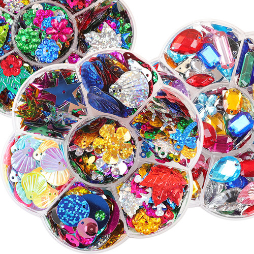 diy手工亮片珠光亮片异形彩色钻