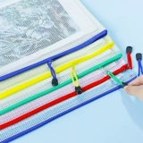 Вместительные и большые водонепроницаемые канцтовары для папок с молнией, сумка для хранения, увеличенная толщина
