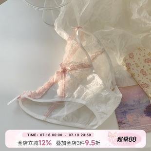 森日和葉純欲風(fēng)2025新款 女生性感鏤空設(shè)計(jì)薄款 女士三角褲 蕾絲內(nèi)褲