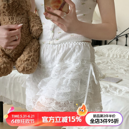 蕾丝安全裤女生防走光lolita裙撑