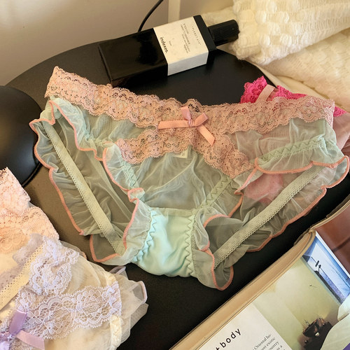 纯欲网纱蕾丝花边内裤女