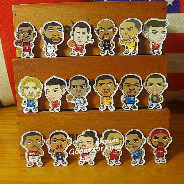 科比勇士篮球明星冰箱贴胸章周边