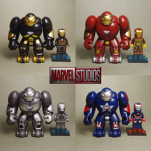 钢铁侠拼装扭蛋摆件模型玩偶公仔