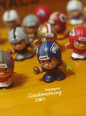 NFL美式足球 维京人 爱国者 海鹰海豚橄榄球迷你玩具摆件公仔玩偶