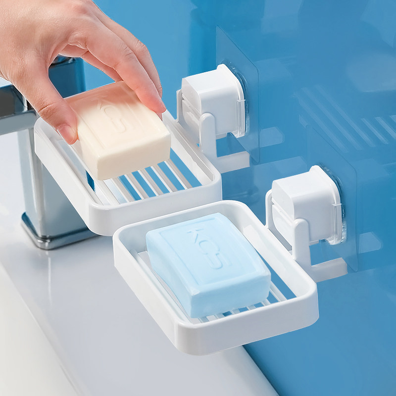 肥皂盒免打孔壁挂沥水皂盒家用皂架卫生间肥皂收纳盒子香皂置物架,家庭/个人清洁工具,皂盒,淘宝优惠券,粉丝福利购,淘宝优惠卷