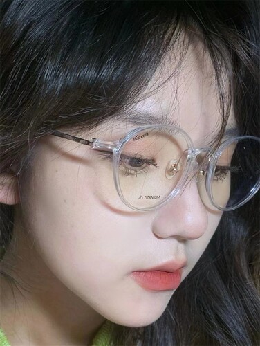 软糖色超轻眼镜架全框女小红书款