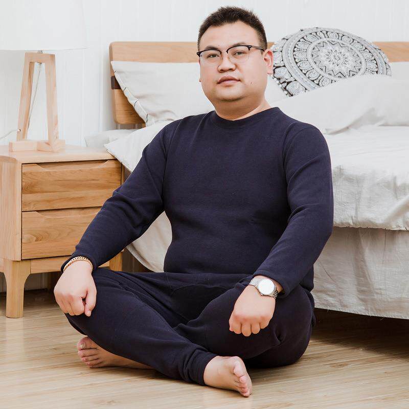 2024冬季保暖内衣男加厚加绒加肥加大码秋衣秋裤黄金绒保暖套装