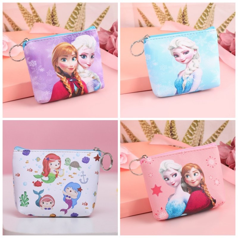 冰雪奇缘儿童零钱包艾莎安娜公主袋美人鱼女孩童pu皮拉链小钱包,模玩/动漫/周边/娃圈三坑/桌游,动漫背包/钱包/箱包,淘宝优惠券,粉丝福利购,淘宝优惠卷