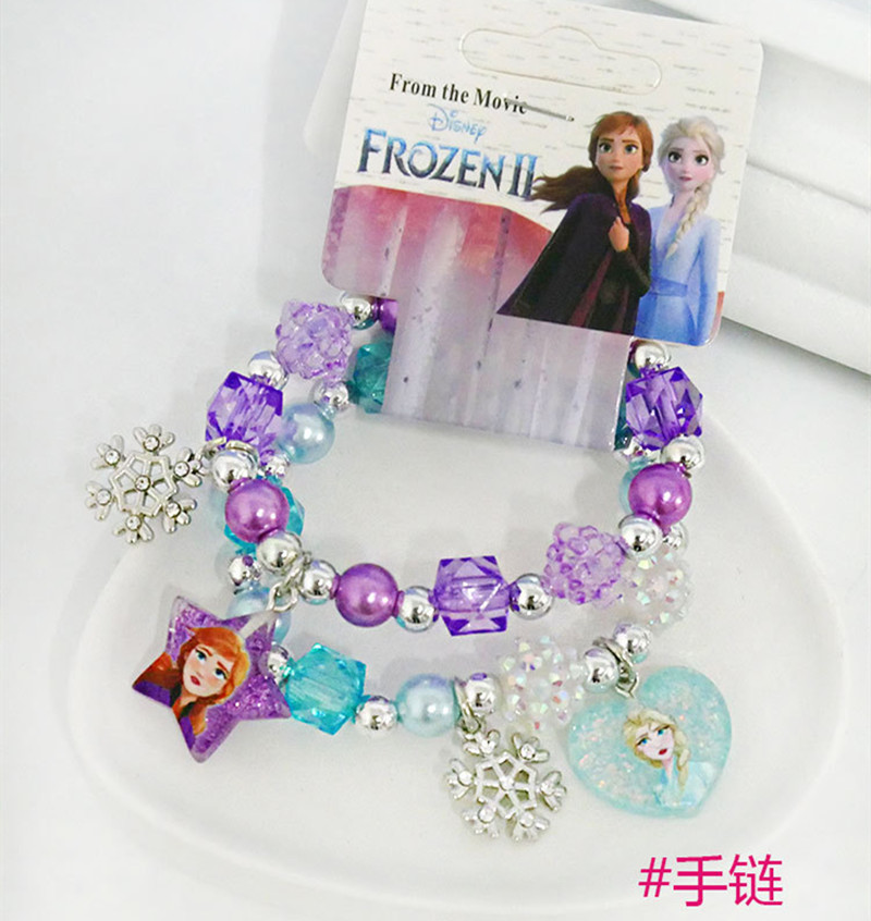 外贸单迪士尼冰雪奇缘公主手链儿童安娜艾莎吊坠手环链子女童饰品