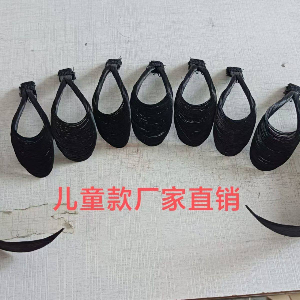 戏剧花旦青衣老旦儿童头饰仿真发水鬓古装包头京剧歌舞刘海片