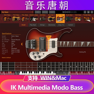 MODO BASS 物理建模贝斯精巧逼真的贝斯完整版14把WIN&MAC