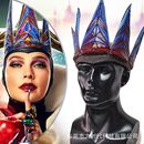 扮cosplay道具 乳胶面具派对演出装 万圣节毒皇后皇冠 电影同款