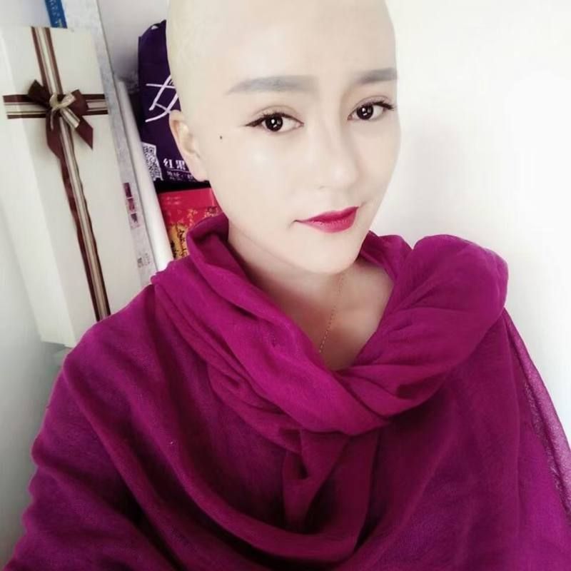 现货易容跨境假发光头皮 影视古装厂家直销头皮cos头套 乳胶头皮