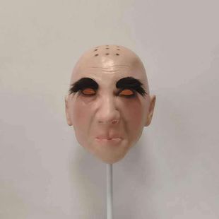新款光头法海和尚 乳胶面具 万圣节影视派对直播装扮搞笑头套