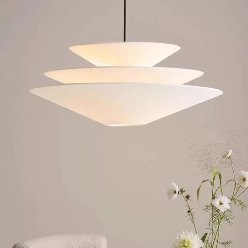 法式奶油风吊灯北欧中古客厅卧室餐厅布艺复古主卧灯衣帽间吧台灯