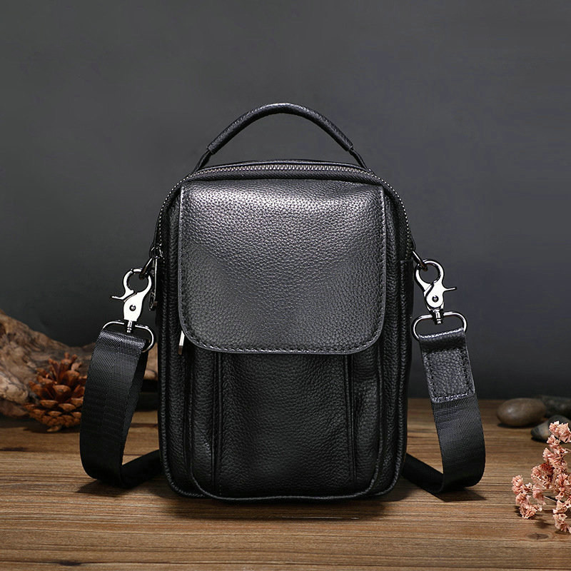 真皮男包头层牛皮单肩斜挎小包2025新款通勤时尚休闲斜背手机包