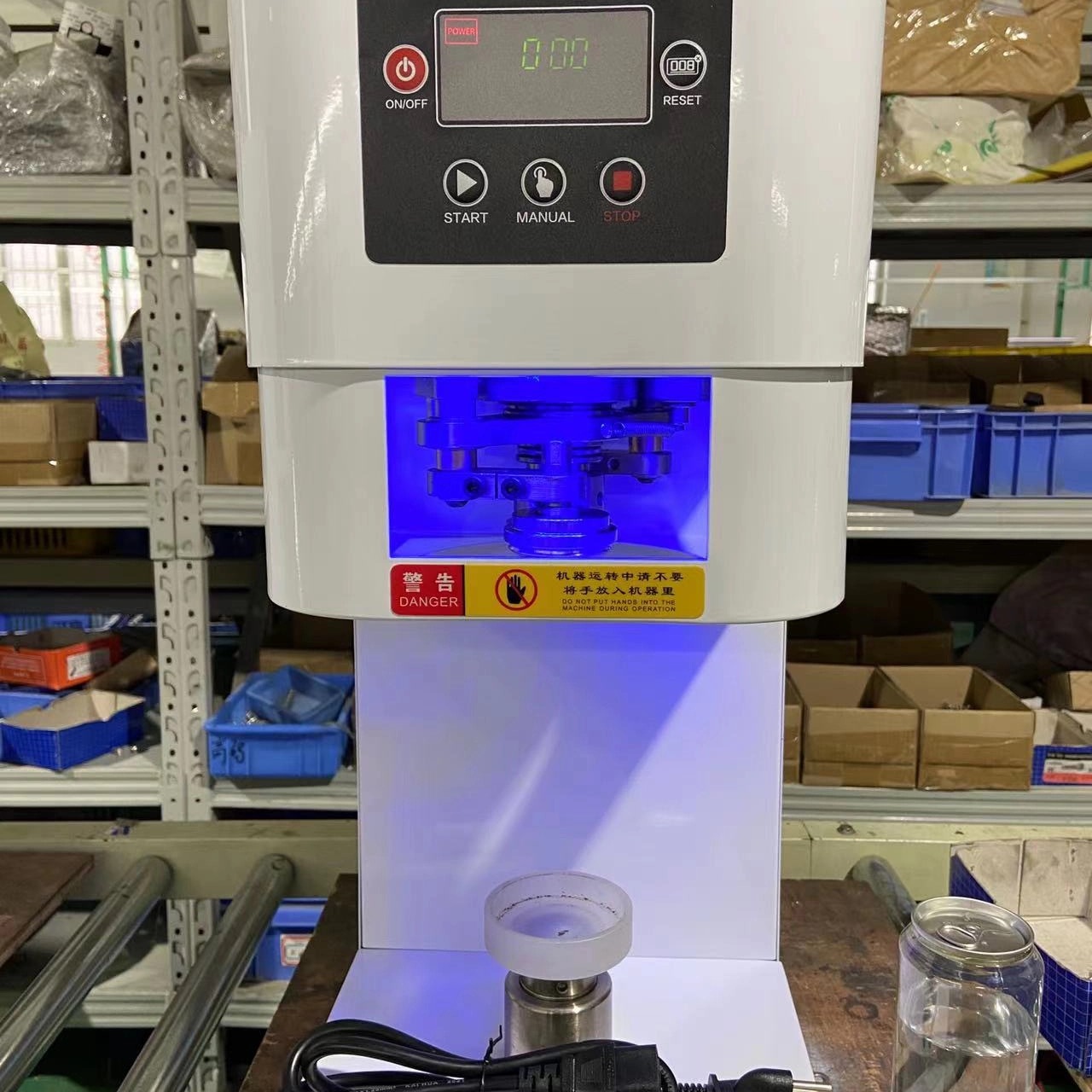 全自动易拉罐封口机奶茶啤酒铝罐小海鲜罐头包装商用封罐机