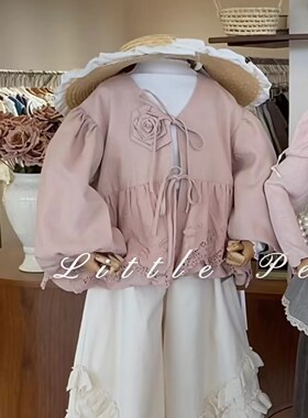 GOLI·芥末家 棉麻勾花 外套