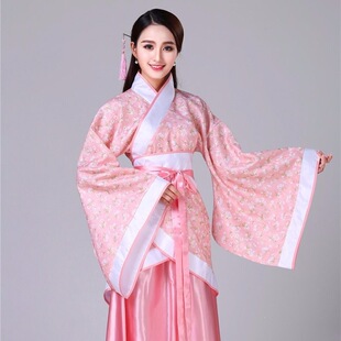 唐装古装汉服女仙女贵妃公主演出服古典舞蹈汉唐曲裾服表演服襦裙
