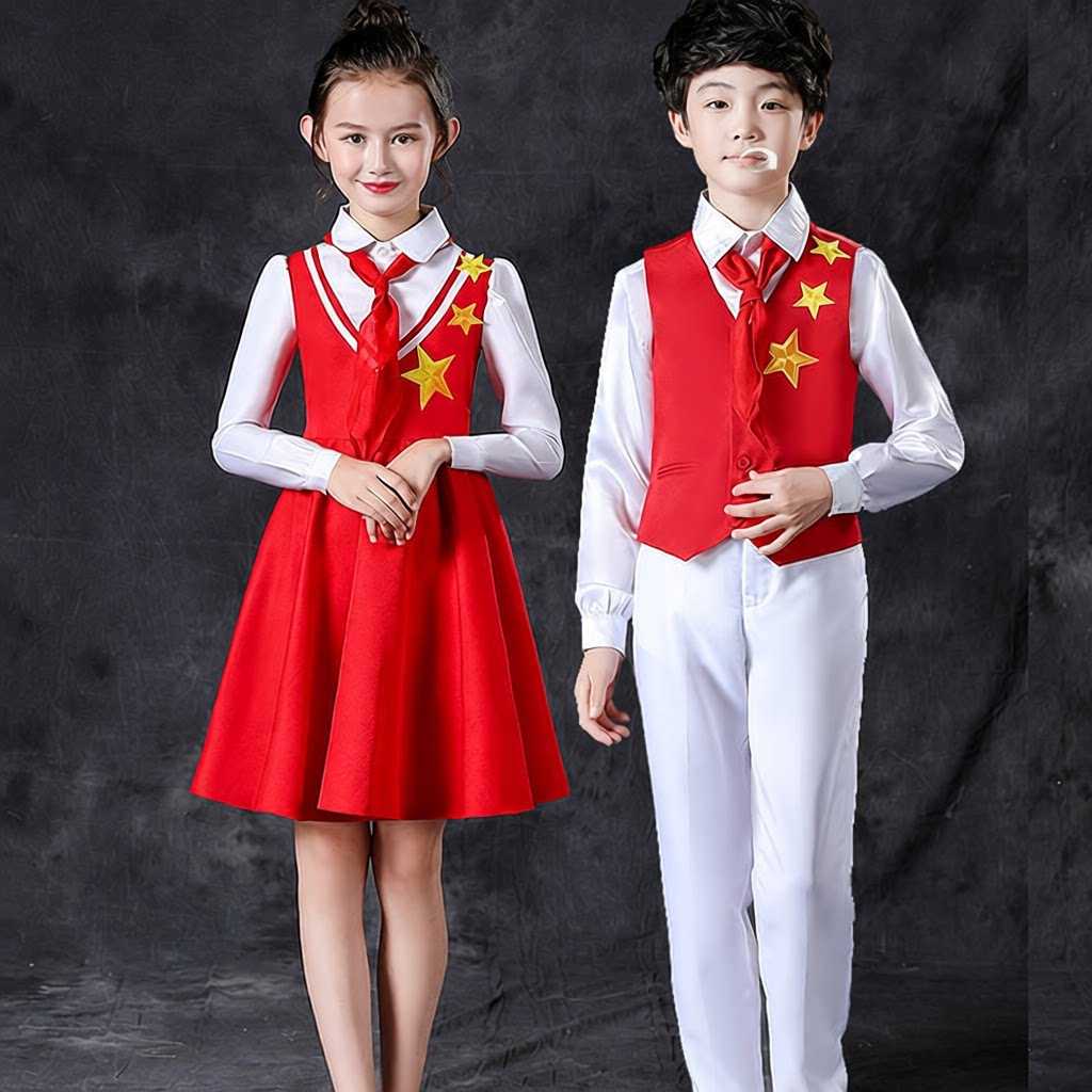 元旦儿童合唱演出服套装中小学生