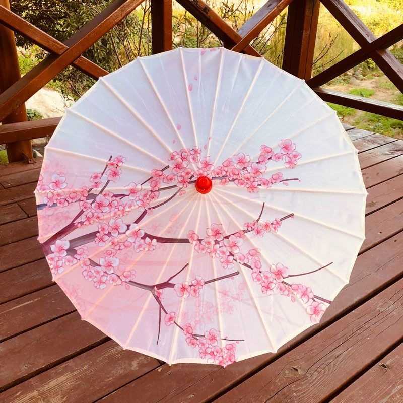 油纸伞女古风中古装舞蹈演出古典