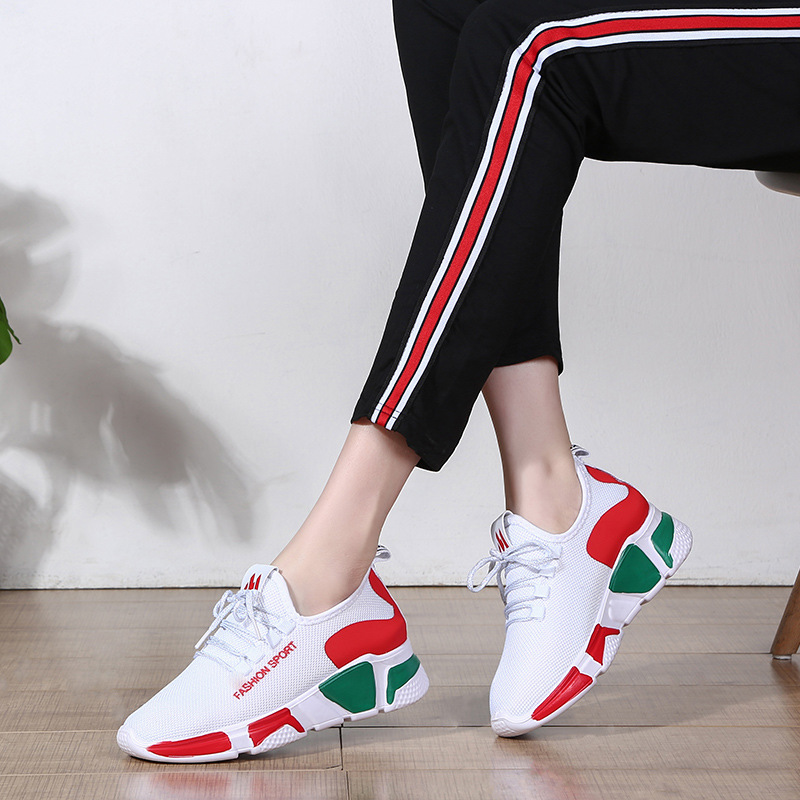 秋冬新款网面舞蹈鞋女轻便软底