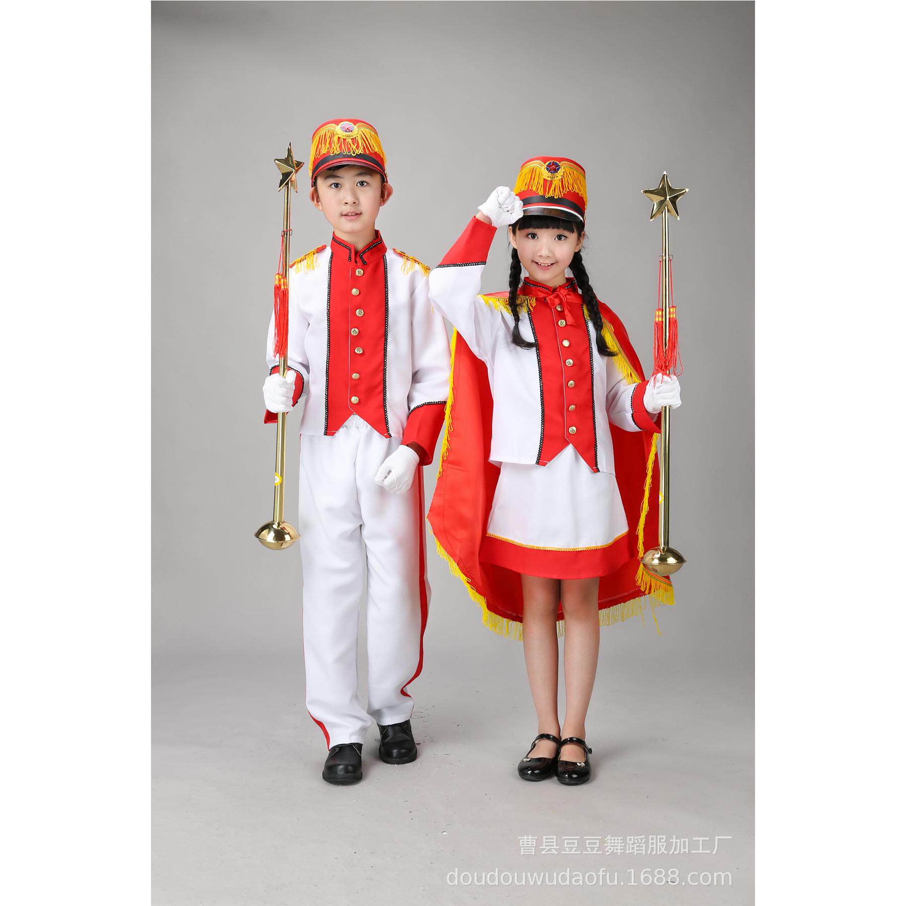儿童鼓号服小学生升旗手鼓号队