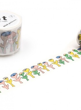 mt胶带 手帐和纸胶带 皆川明 手绘花MTMINA42 幅35mm×7m整卷