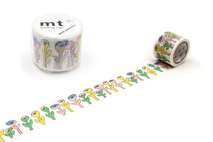 mt胶带 手帐和纸胶带 皆川明 手绘花MTMINA42 幅35mm×7m整卷