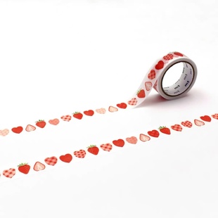 整卷MT无包装 爱心  草莓 5m卷 和纸胶带无包装