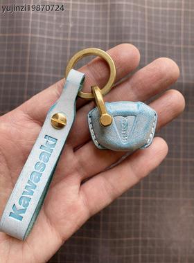 川崎小火神摩托车真皮钥匙套KLE650异兽650Z900牛皮ninja400包