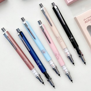 日本uni三菱自动铅笔M5 2倍速自动旋转铅笔0.5 559日系插画限定款