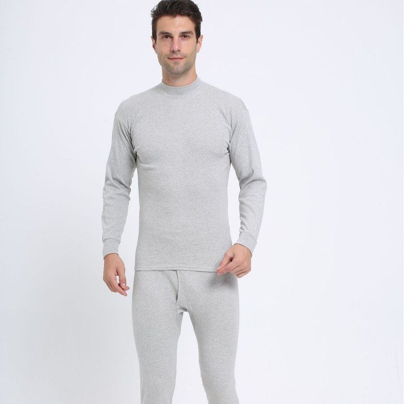 男士纯棉保暖内衣套装 全棉圆领秋衣秋裤 中老年打底棉毛衫批发