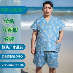 按摩服女spa养生馆艾灸中医理疗服浴袍 一次性浴服男大码 5元 服装