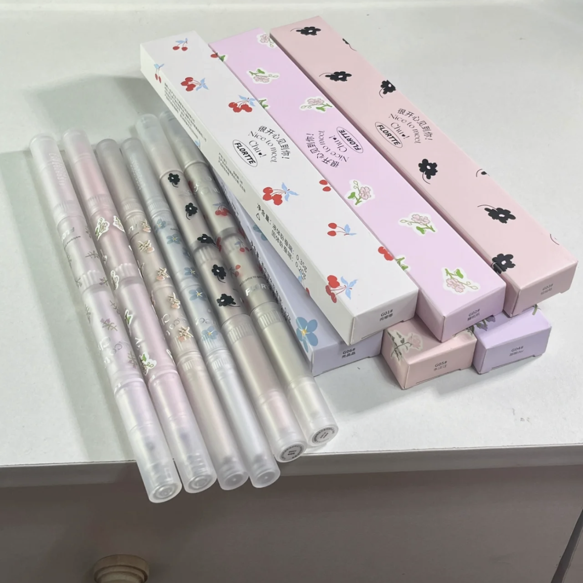 FLORTTE花洛莉亚初吻宝贝系列双头卧蚕笔哑光高光珠光阴影提亮,彩妆/香水/美妆工具,卧蚕笔,淘宝优惠券,粉丝福利购,淘宝优惠卷