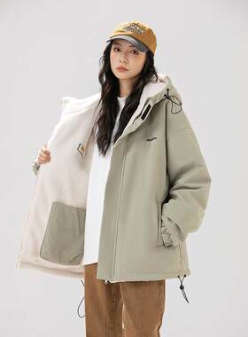逃离地球双面穿冲锋衣棉服