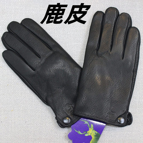蒂羽森男士鹿皮分指手套长辈