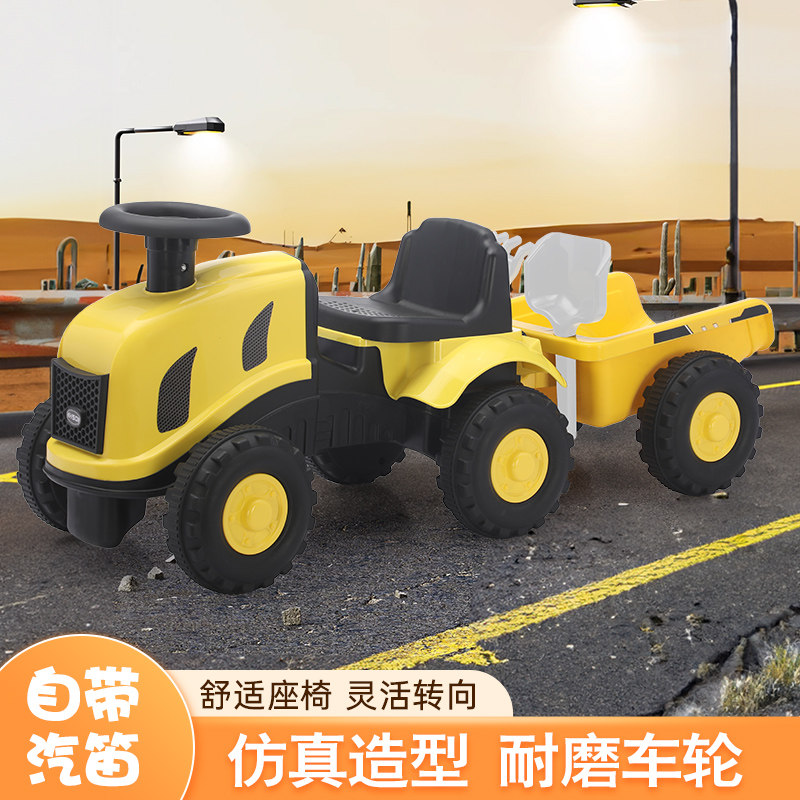 儿童滑行车1-3岁溜溜车小孩子滑步车新款宝宝平衡车拖拉机带斗