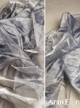 柔软丝滑水银视觉重塑纱汉服婚纱礼服背景装饰服装毕业设计欧根纱