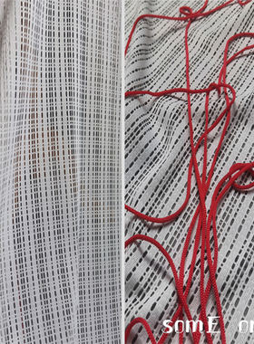 多孔编织网络白色肌理小洞设计师面料 婚纱礼服面料 纹理造型面料