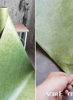 美杜产纸绿色 设计师水洗呼吸布纸 防水撕不烂呼吸无纺布透光纸