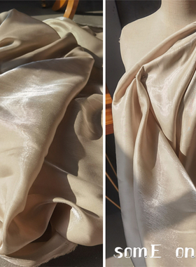纯色面料 轻柔淡彩肤色 服装垂坠感夏季清凉旗袍汉服衬衫毕业面料