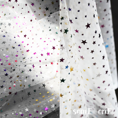 diy梦幻网纱蕾丝手工服装亮片布