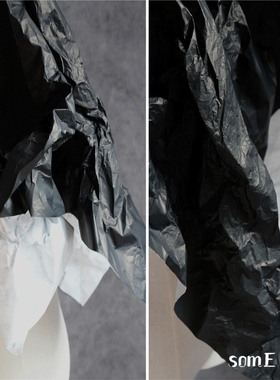 极地浓黑色进口再生纸T特卫强 水洗纸呼吸纸撕不烂防水面料