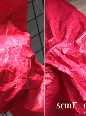 唇红正红色邦纸T特卫强水洗纸撕不烂包包袋服装面料软质款