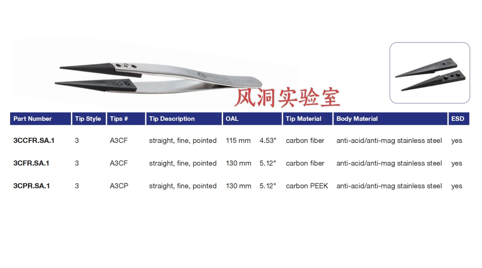 瑞士ideal-tek不锈钢镊子3CFR.SA碳纤维防静电可换头镊子耐酸耐磁,商业/办公家具,实验室配件,淘宝优惠券,粉丝福利购,淘宝优惠卷