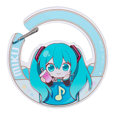 万代初音未来亚克力登山扣扭蛋