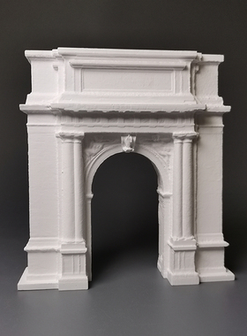福吉谷纪念拱门浅浮雕石膏立体装饰画艺术品家居摆件北欧饰品