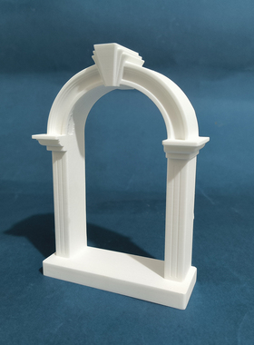 麦田里原创罗马拱门浅浮雕石膏立体艺术品摆件饰品拍照道具